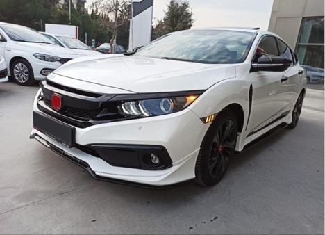 HONDA CIVIC FC5 2019+ MAKYAJLI KASA için ÖN TAMPON MUGEN ÖN EK